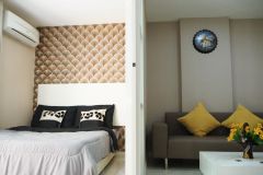 1 Bedroom is a spacious 30 sqm and come fully furnished Near Dusit Thani