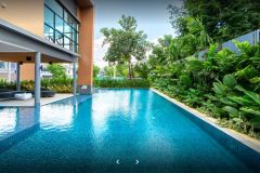 For rent town home project Natura Trend Rattanathibet, near Si Rat Expressway and Bang Phlu BTS