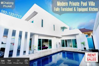 Modern Private Pool Villa 2-storey @Chalong Phuket 3B+3BFull