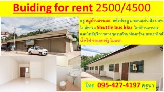 Shophouse for Rent Near Khonkaen University 2500-4500/month. near Shuttle bus terminal